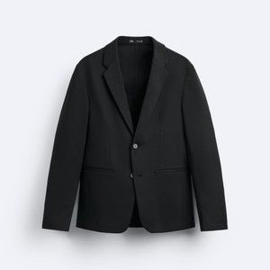 Zara Stretch Blazer (Black) (NWT)